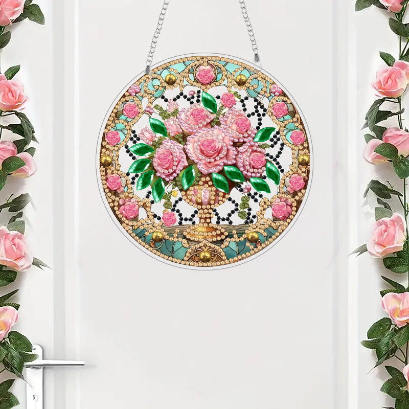 DIY Diamond Painting Hanger | Bloemen