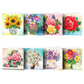 Diamond Painting Wenskaart | Bloemen (Set Van 8)