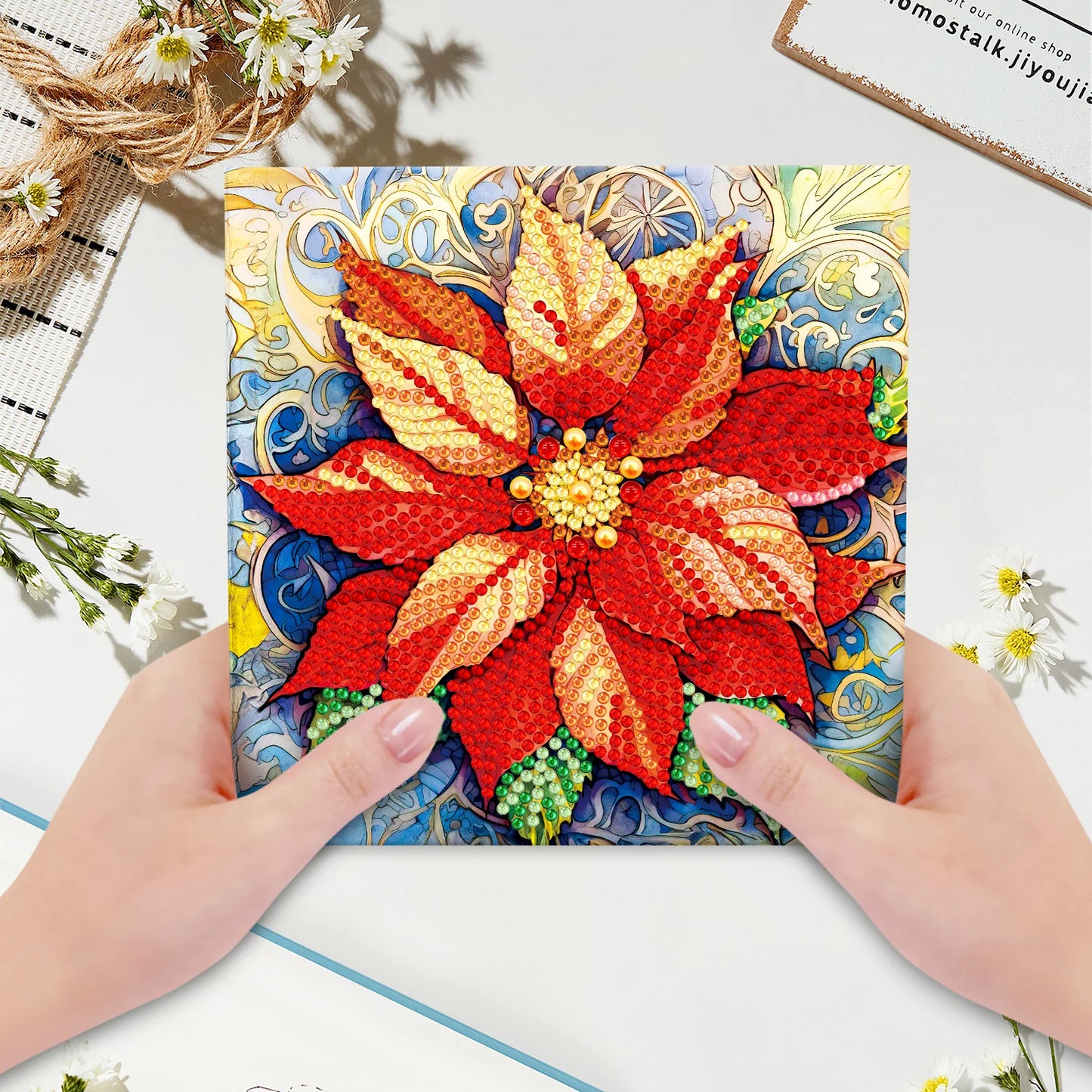 Diamond Painting Wenskaart | Kerstmis (Set Van 8)