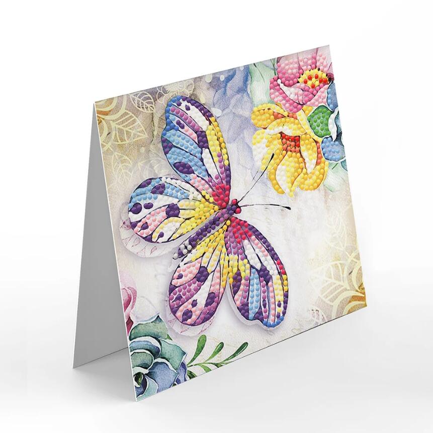 Diamond Painting Wenskaart | Bloemen (Set Van 8)