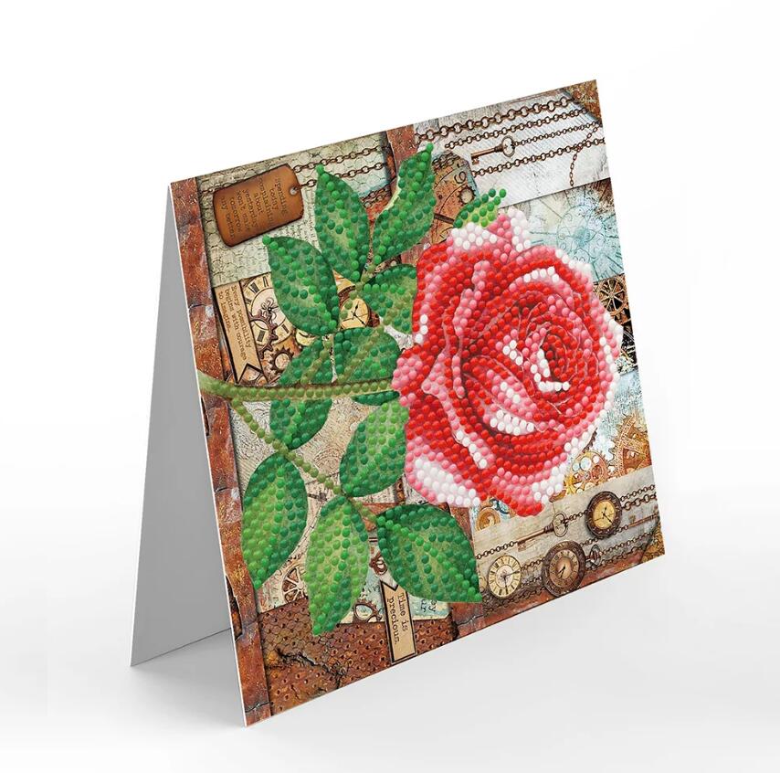 Diamond Painting Wenskaart | Bloemen (Set Van 8)