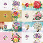 Diamond Painting Wenskaart | Bloemen (Set Van 8)