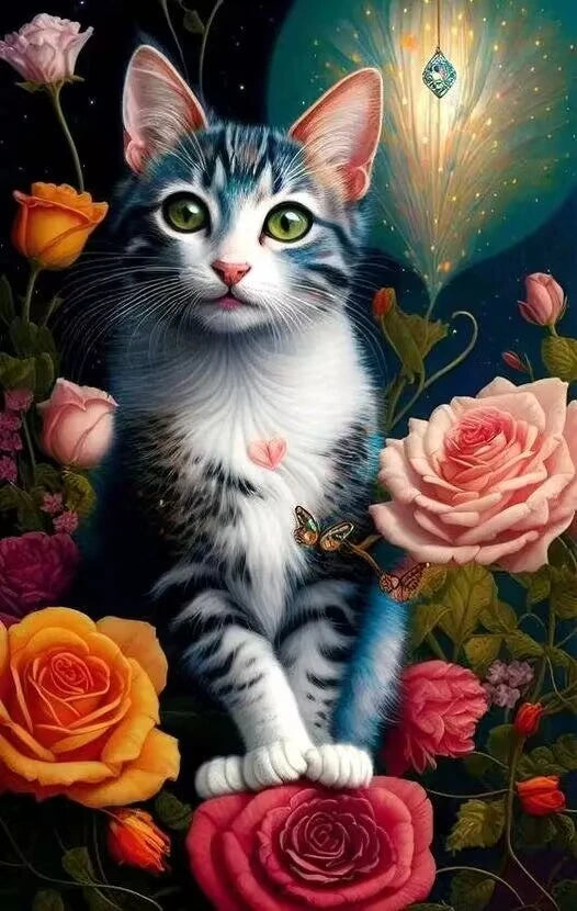 Bloemen En Katten