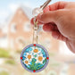 Diamond Painting Sleutelhanger Bloemen (Set Van 6)