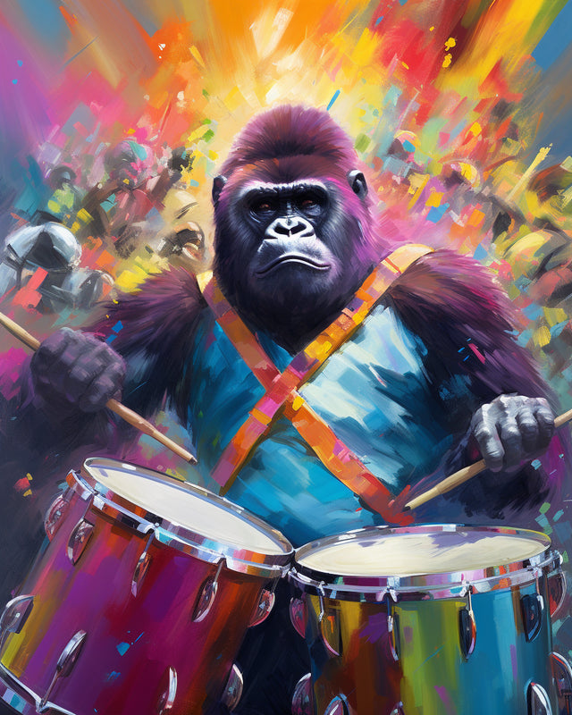 Drumming Ape