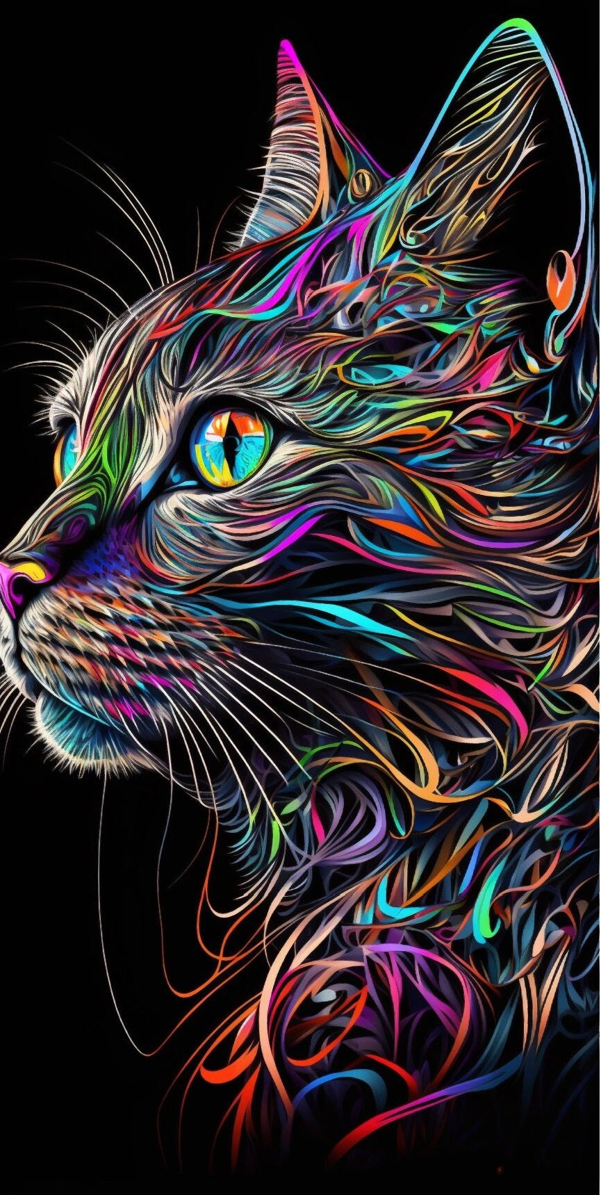 Kleurrijke Katten