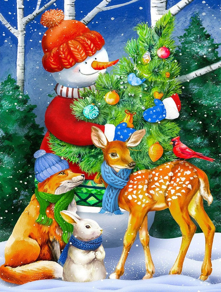 DIAMOND PAINTING | KERSTFEEST VOOR DIEREN